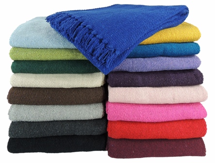 Yoga Blankets from traditional to Solid Color