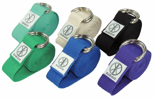 100% cotton yoga straps