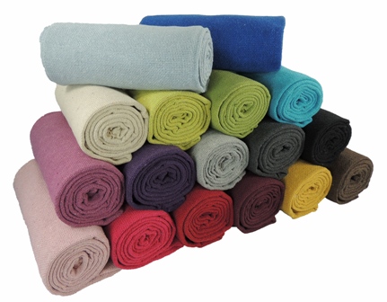 Kakaos Solid Color Cotton Yoga Blanket