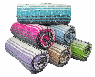 Kakaos Solid Color Cotton Yoga Blanket