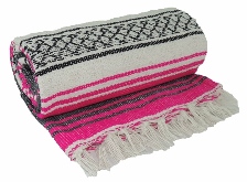 Handmade Traditional Mexican Yoga Blanket #11