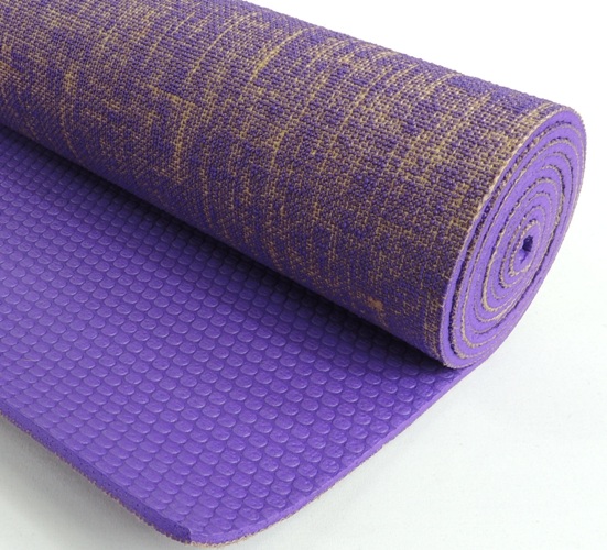 Kakaos Yoga Product Detail: Kakaos Pure Jute Yoga Mat, Premium Yoga Mats,  ka-juym-2480